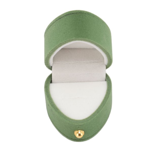 Caja De Regalo De Anillo, Caja De Anillo Pequeña Protectora Exquisita Forma De Corazón Para Compromiso