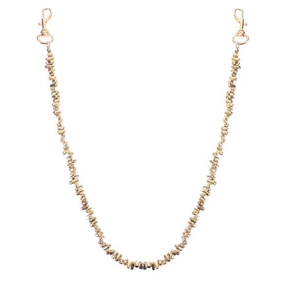 Raindrops Metal Punk Belt Chain Beaded Pants Chain Golden 1Set