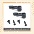 thumbnail image 4 of Brazos de Servo Bewildely 2 Piezas Metal para Coche RC Modelo Automotriz Reparación, 4 of 6