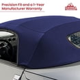 thumbnail image 2 of Sierra Auto Tops Replacement Convertible Soft Top with Heated Glass Window, fits Nissan 350Z models 2004-2009, Premium Grade Stayfast Cloth, Navy Blue, 2 of 7