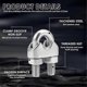 thumbnail image 2 of 20Pcs M6 Wire Rope Clamps, Stainless Steel Cable Clamps, 2 of 5
