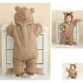 thumbnail image 6 of Newborn Baby Romper Winter Thicken Cotton Jumpsuit Infant Onesie Fleece Lining Hooded Rompers for Boy Girl Clothes Kids Outfit, 6 of 20