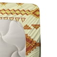 thumbnail image 3 of Ambesonne Aztec Fitted & Top Sheet Set with Shams, Mexican Boho, Yellow Orange, 3 of 4