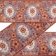 thumbnail image 1 of IBA Indianbeautifulart Gray Leaves & Floral Artistic Fabric Laces For Crafts Printed Dupion&nbsp;Trim&nbsp;Fabric Sewing Border Ribbon&nbsp;Trims&nbsp;By 9 Yard 3 Inches, 1 of 1