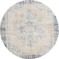 thumbnail image 1 of Ahgly Company Indoor Round Traditional Dark Gray Persian Area Rugs, 4' Round, 1 of 6