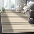 thumbnail image 5 of Stripe Area Rug 2'x3' Geometric Khaki Ethnic Stripes Washable Area Rugs Non Shedding Floor Carpet Rubber Backing Non-Slip Indoor Mats for Living Room Bedroom Kitchen, 5 of 8