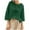 Army Green, variant on Cotton Linen Tops for Women 3/4 Length Sleeve T-Shirt Button Down Crew Neck Shirts Fashion Lightweight Blouses Casual Jacquard Boho Tops Spring Summet Tops Women 2026