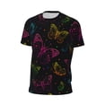 thumbnail image 6 of Wukai Butterfly Print Men's Short-Sleeved Mesh T-Shirt,Quick-Dry Short Sleeve Workout T-Shirt-5X-Large, 6 of 8