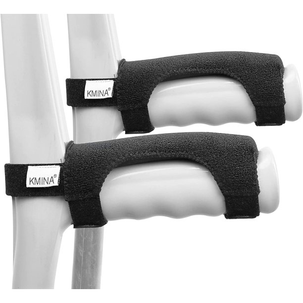 KMINA Forearm Crutch Pads with Velcro Straps (x2 Units), Pads for