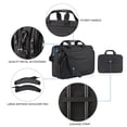 thumbnail image 6 of KROSER Large 17.3" Laptop Messenger Carrying Bag, Black, 6 of 9