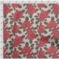 thumbnail image 4 of Soimoi Chinese Floral Printed,Cuddle Minky Fabric, Sewing Fabric by The Yard 56 Inch Wide,Decorative Plush Soft Fabric, Baby Garments, Toys and Blankets, Red, 4 of 5