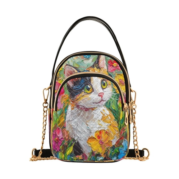 Cross Body Fashion Shoulder Waist Purse Bags Garden Whiskers Pocket Handbags