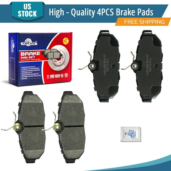 YXPCARS 4PCS Rear Ceramic Brake Pads (BD1465) for Ford Mustang 2010-2014