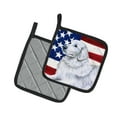 thumbnail image 2 of Maremma Sheepdog Patriotic Pair of Pot Holders, 2 of 3