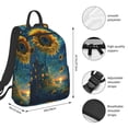 thumbnail image 2 of Yiaed Sunflower Castle Starry Sky Print Lightweight Backpack Travel Backpacks Hiking Daypack for Women Men, 2 of 5