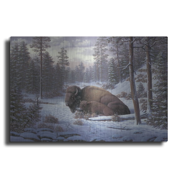 Luxe Metal Art 'The Guardian' by R. Hed, Metal Wall Art, 16"x12"