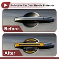 thumbnail image 5 of Unique Bargains 1 Set Reflective Car Door Handle Scratch Protector Anti-Scratches Auto Door Handle Protective Film Yellow, 5 of 7