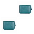 thumbnail image 3 of Qarigey Monedero Cambio de bolsa de dinero Mini billetera Bloqueo de Rfid Titular de la tarjeta Cuero de vaca Mujer Moda para bolsa de negocios Type2 NO2, 3 of 6