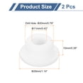 thumbnail image 2 of Uxcell 2Pack Rubber Grommets 20mm Drill Hole, 11mm ID White Hole Plug Grommet, 2 of 6