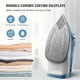 thumbnail image 3 of Plancha de vapor IRONDAY 1200 W con suela de revestimiento cerámico azul, 3 of 8