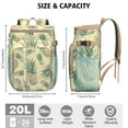 thumbnail image 3 of Exotic Pineapple Cooler Backpack - 20L High-Capacity Insulated Bag with Fresh Tropical Print for Camping & Travel, 3 of 6