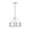 SILVER, variant on Crystorama Lighting - Kendal - 3 Light Pendant In Modern and Contemporary