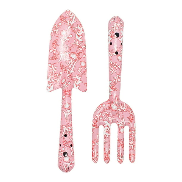 Juego de herramientas de jardín para mujer kit de jardinería paleta y tenedor Rosa Gloria