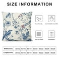 thumbnail image 5 of YINGXI Blue Toile Throw Pillow Covers Vintage Florla Pillow Cases Decorative Cushion Covers for Sofa Living Room 22x22in, 5 of 5