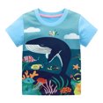 thumbnail image 2 of Kkkded Kids Baby T Shirt Tops for Boys,Little Boys Artoon Graphic Tee Shirts Cute Dinosaur Printed Short-Sleeved Fashion Crewneck T-Shirts,Size 2-8Years, 2 of 7