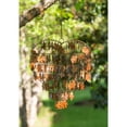 thumbnail image 2 of Evergreen Heart Shaped Leaf Wind Chime, 15''x 1'' x 25'' inches, 2 of 2