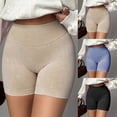 thumbnail image 2 of felwors Women's Impact Shorts High Waisted Scrunch Lifting Seamless Running Yoga Biker Shorts Black for Size L, 2 of 9