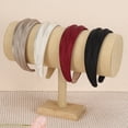 thumbnail image 4 of Unique Bargains 1 Pc Headband Wide Satin Hair Accessories Beige, 4 of 5