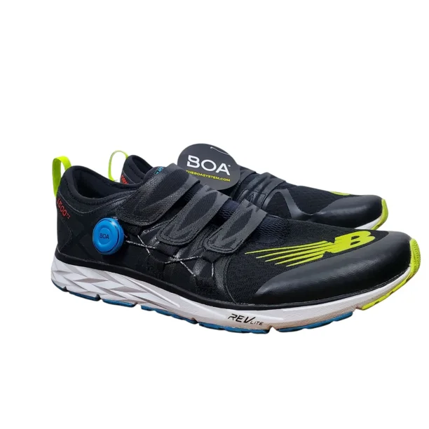 New Balance Mens BOA Racing Shoes US 14 Black Hi-Lite Athletic Sneakers NEW
