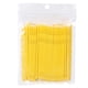 thumbnail image 1 of Cepillo de rímel desechable para extensiones de pestañas, 100 unidades por bolsa, color amarillo, 1 of 5