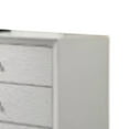thumbnail image 3 of Tory Wide Dresser, 6 Drawers w Bronze Knobs, Textured White Wood, 3 of 3