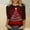 A181 Red, variant on LEKWK Festive Womens Tops Xmas Tree Crew Neck 3/4 Sleeve Tshirts Cotton 3/4 Sleeve Tops for Women Holiday Christmas Shirts for Woman