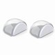thumbnail image 1 of Tope de puerta transparente redondo minimalista con adhesivo fuerte - 2 piezas, 1 of 2