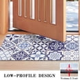 thumbnail image 3 of Blue Ethnic Geometric Patchwork Pattern Door Rugs,Washable Non Slip Door Mats Indoor,Decorative Door Mats,Entry Mat Indoor for Entrance,Bedroom,Kitchen,Bathroom,17"x30", 3 of 6