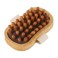 thumbnail image 1 of Cepillo de madera para masaje corporal, cepillo para relajación muscular, cepillo raspador Guasha Café, 1 of 9