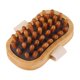 thumbnail image 1 of Cepillo de masaje corporal de madera, cepillo raspador manual Guasha para sauna, muslo y cintura. Café, 1 of 9