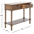 thumbnail image 5 of SAFAVIEH Landers Solid 2 Drawer 1 Shelf Console, Brown, 5 of 7