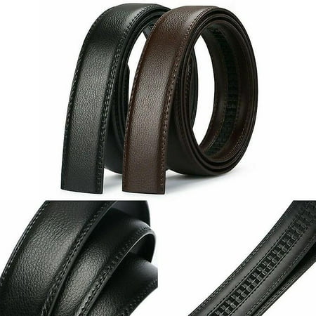 Mens Replacement Luxury Leather Automatic Ratchet Waiststrap Belt ...