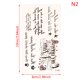 thumbnail image 1 of hoja mujeres hombres tatuaje falso texto en inglés impermeable tatuaje temporal pegatina Gao Jinjia LED, 1 of 2