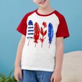 thumbnail image 2 of GERsome 4th of July Kids Boys T-Shirts, Girls Crewneck Short Sleeve Comfort Tees Summer Unisex American Flag Tshirts, Sizes 5-6 Years, 2 of 7