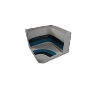 Premium Series Pontoon Radius Corner Cushion Set Only 3007-ABDK Grey/Navy/Blue