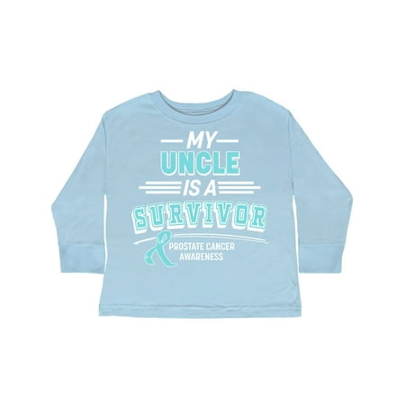 

Inktastic My Uncle is a Survivor- Prostate Cancer Awareness Gift Toddler Boy or Toddler Girl Long Sleeve T-Shirt