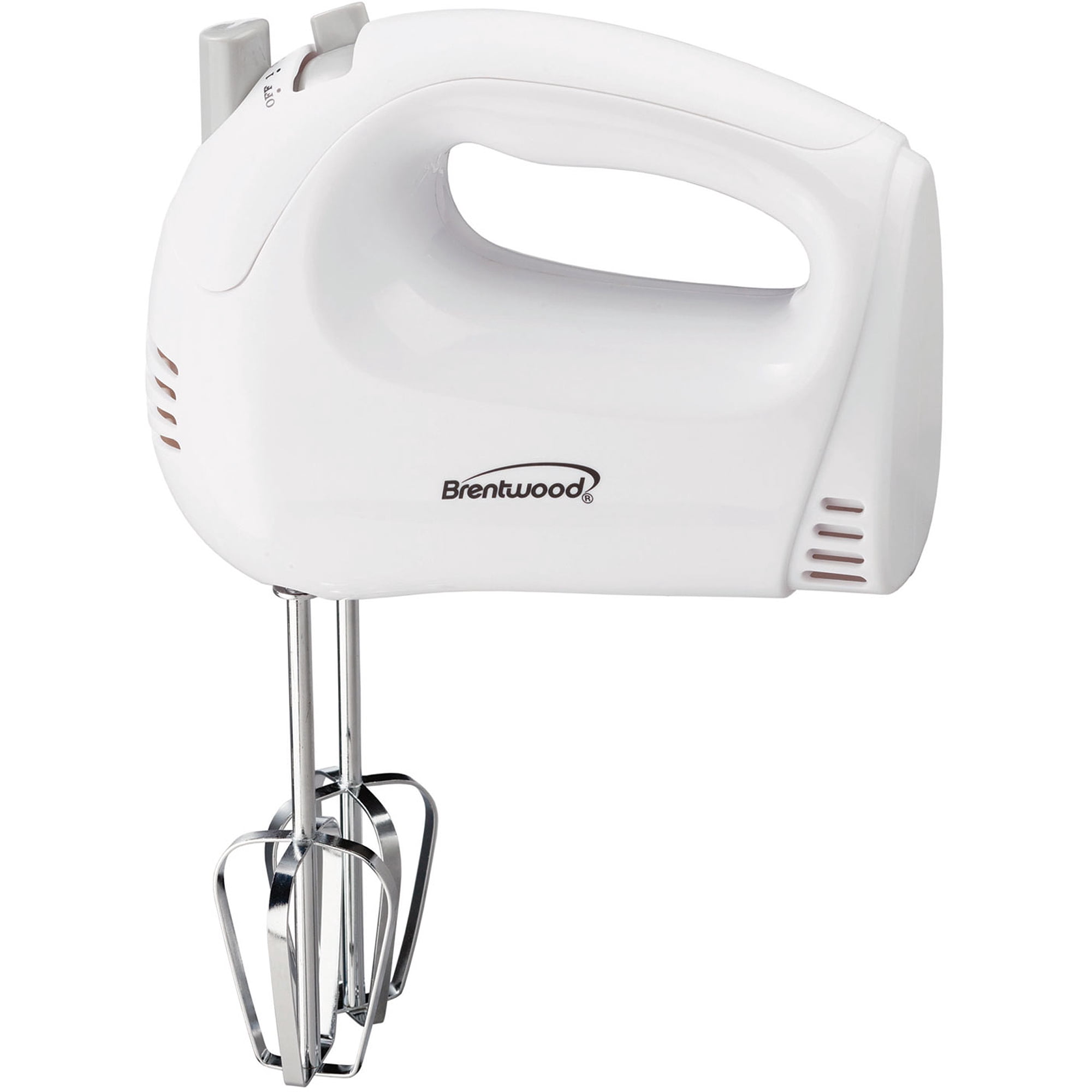 Brentwood HM-45 Lightweight 5-Speed Electric Hand Mixer White