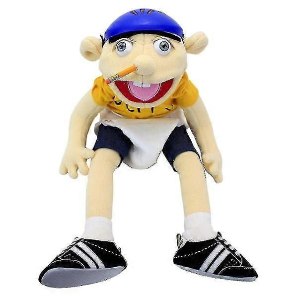 Jeffy Plush Toy 60 cm Jeffy Hat Hand Puppet Game Stuffed Dolls Gifts Action Figure