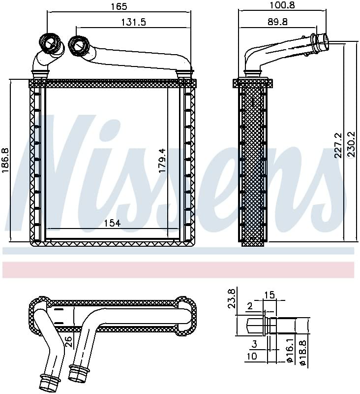 Nissens 73979 HVAC Heater Core