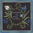 thumbnail image 3 of Shamp, Cindy 15x15 Black Modern Framed Museum Art Print Titled - Blue Flowers III, 3 of 5